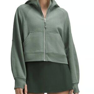 Lululemon Scuba Oversized Full-Zip Hoodie Grey Eucalyptus Size Xl/XXL
